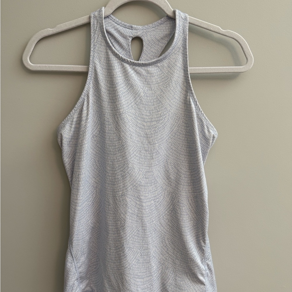Calia athletic tank top - purple/white